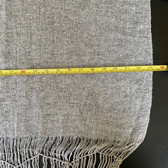 Linen, natural colour women’s Scarf / Width - Picture 4 of 7